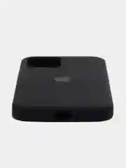 Черный чехол Silicone Case для iPhone 12 / iPhone 12 Pro, закрытый низ