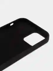 Черный чехол Silicone Case для iPhone 12 / iPhone 12 Pro, закрытый низ