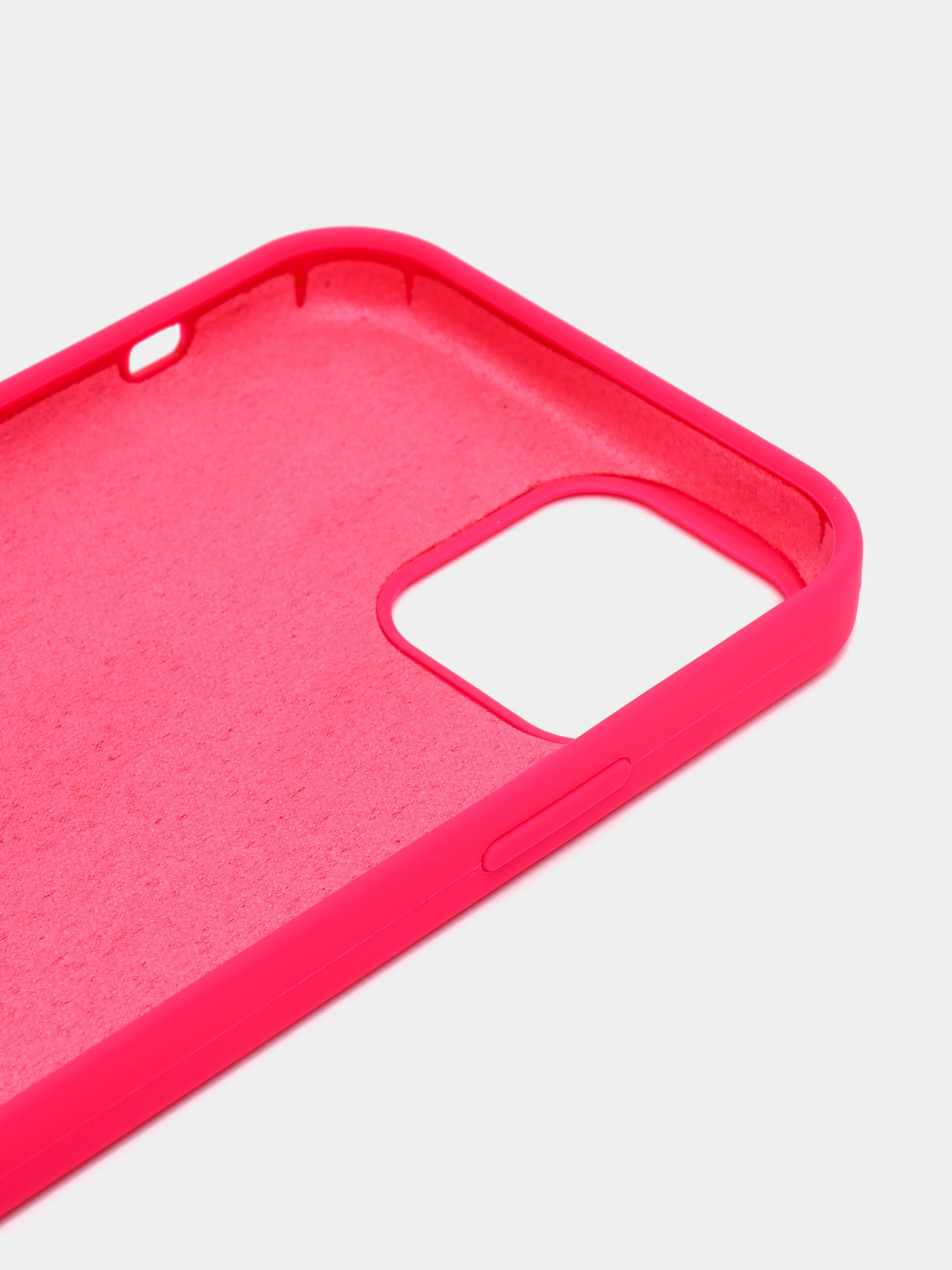 Фуксия чехол Silicone Case для iPhone 12 / iPhone 12 Pro, закрытый низ
