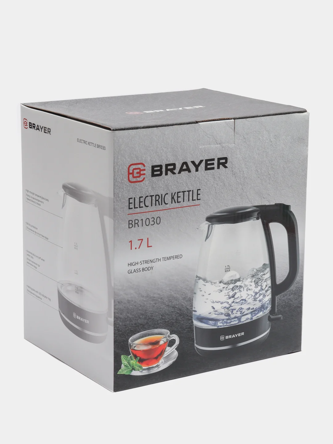 Чайник электрический 2200 Вт 1,7 л, Brayer BR1030