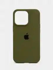 Хаки чехол Silicone Case для iPhone 13 Pro с закрытым низом