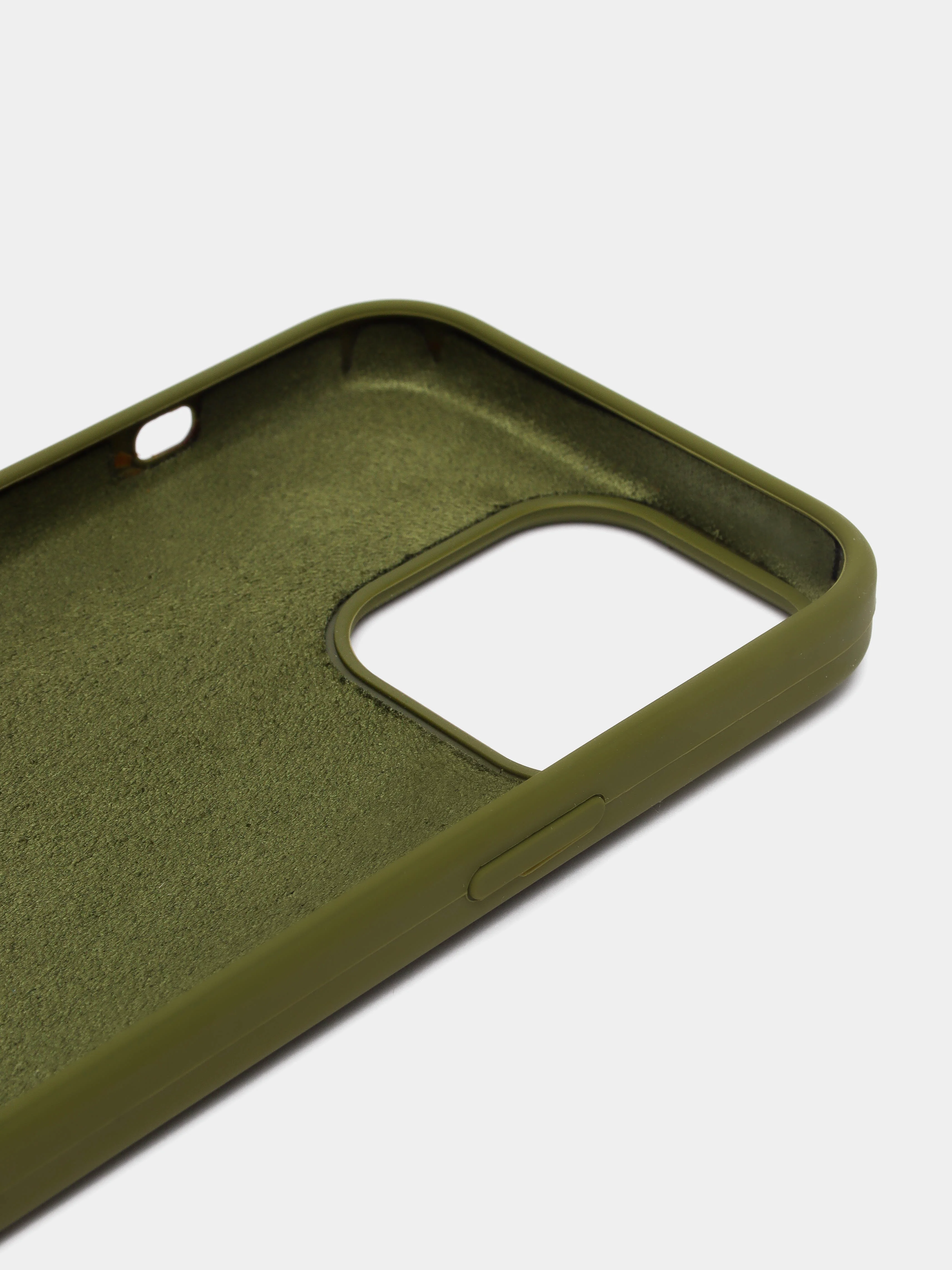 Хаки чехол Silicone Case для iPhone 13 Pro с закрытым низом