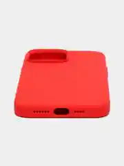Красный чехол Silicone Case для iPhone 13 Pro Max с закрытым низом