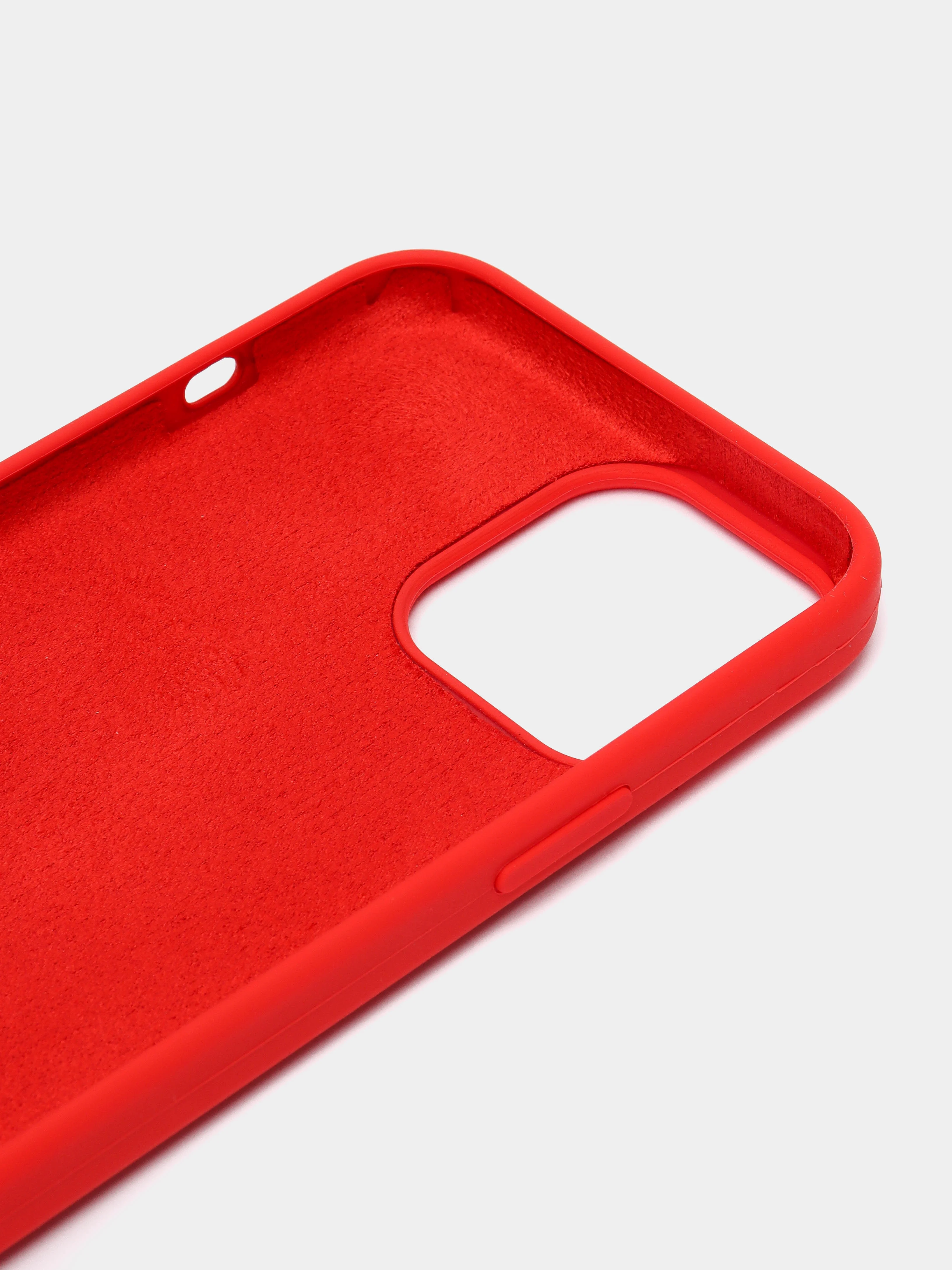 Красный чехол Silicone Case для iPhone 13 Pro Max с закрытым низом