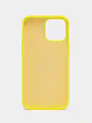 Лимонный чехол Silicone Case для iPhone 13 Pro Max с закрытым низом