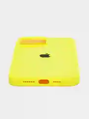 Лимонный чехол Silicone Case для iPhone 13 Pro Max с закрытым низом