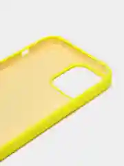 Лимонный чехол Silicone Case для iPhone 13 Pro Max с закрытым низом