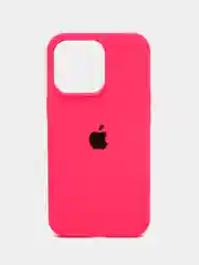 Фуксия чехол Silicone Case для iPhone 13 Pro с закрытым низом