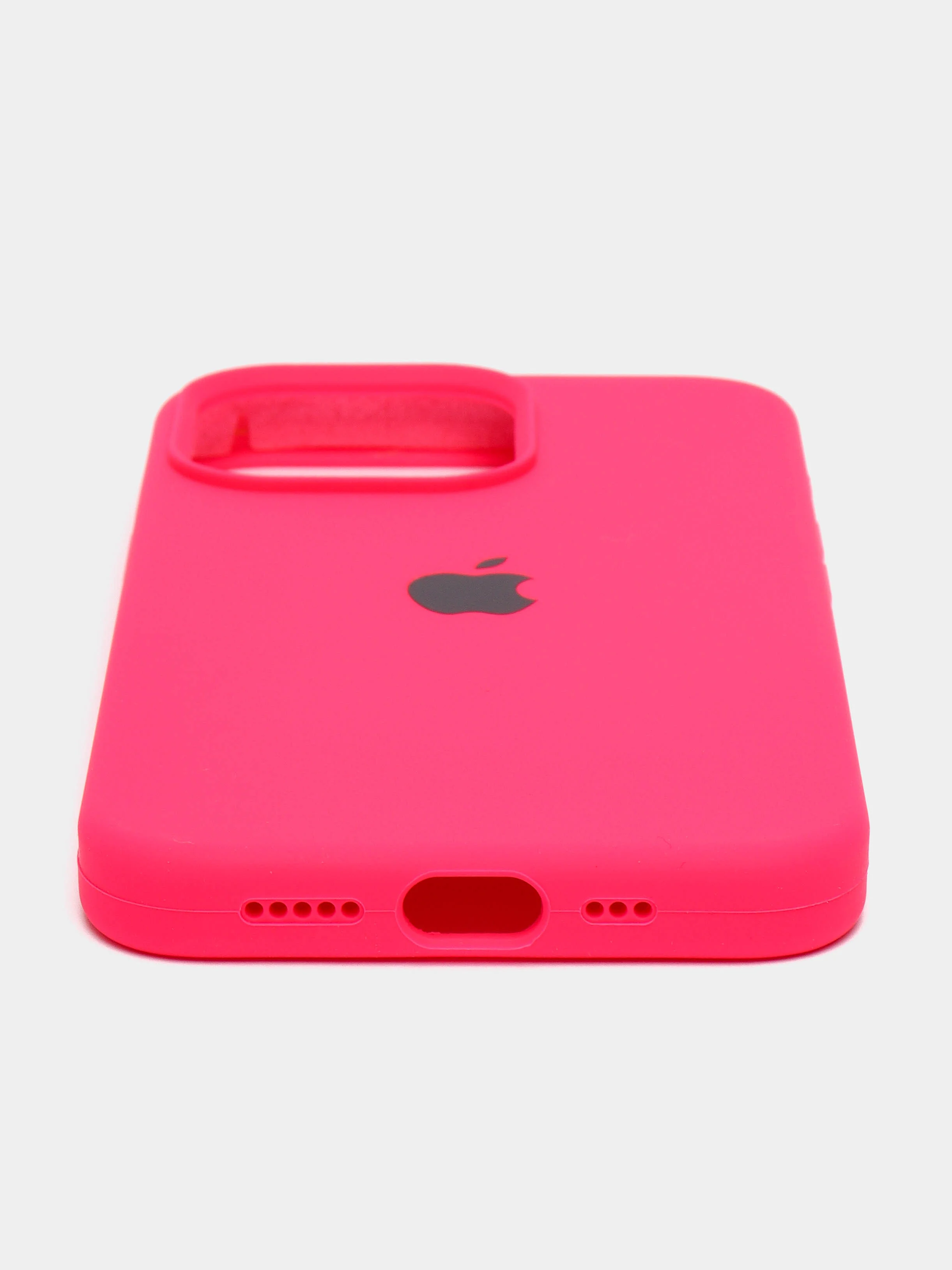 Фуксия чехол Silicone Case для iPhone 13 Pro с закрытым низом