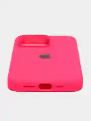 Фуксия чехол Silicone Case для iPhone 13 Pro с закрытым низом