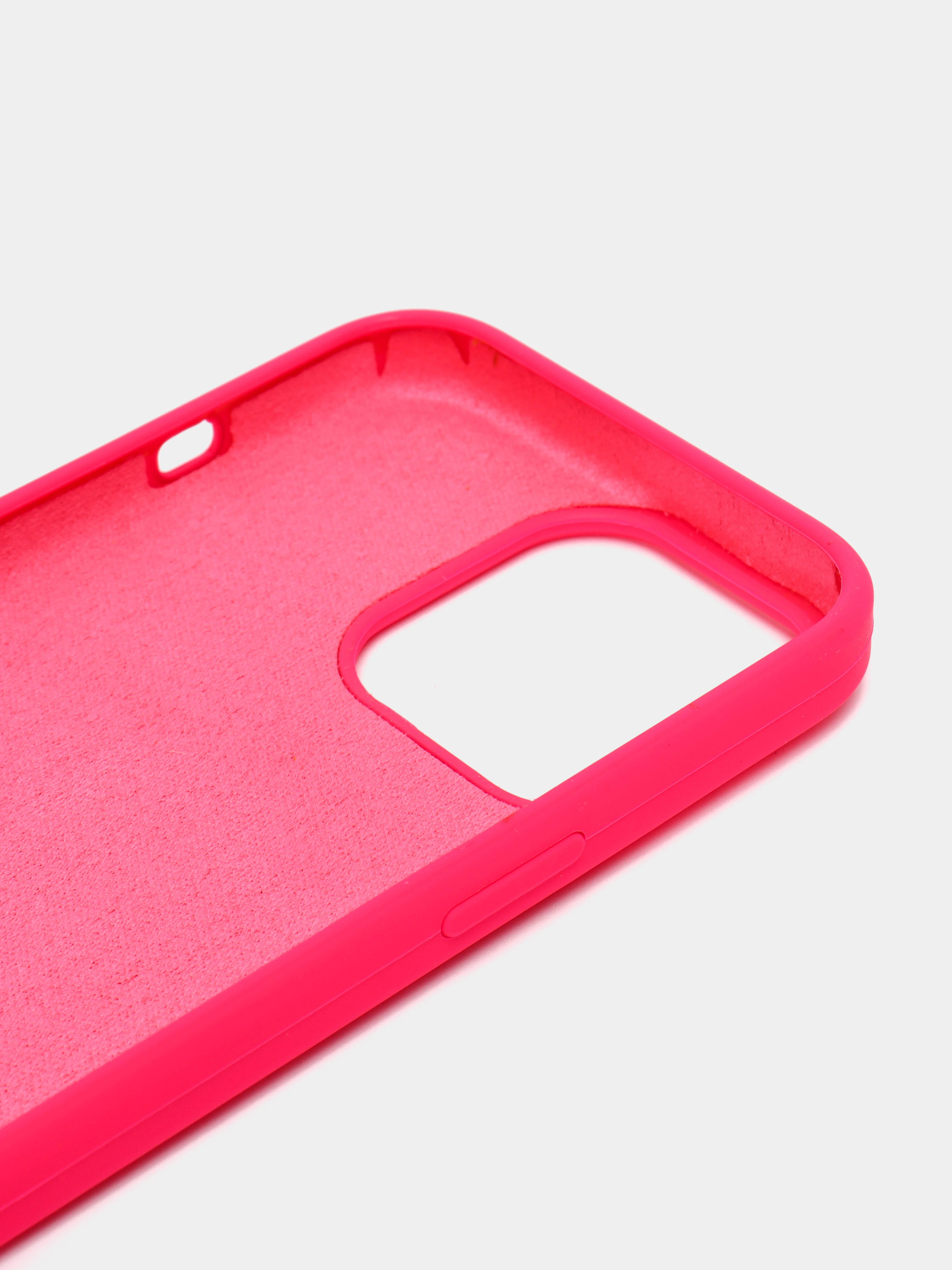 Фуксия чехол Silicone Case для iPhone 13 Pro с закрытым низом