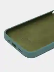 Зелёный хаки чехол Silicone Case для iPhone 13 Pro с закрытым низом