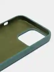 Зелёный хаки чехол Silicone Case для iPhone 13 Pro с закрытым низом
