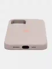 Бежевый меланж чехол Silicone Case для iPhone 12 / iPhone 12 Pro, закрытый низ
