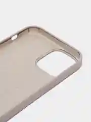 Бежевый меланж чехол Silicone Case для iPhone 12 / iPhone 12 Pro, закрытый низ