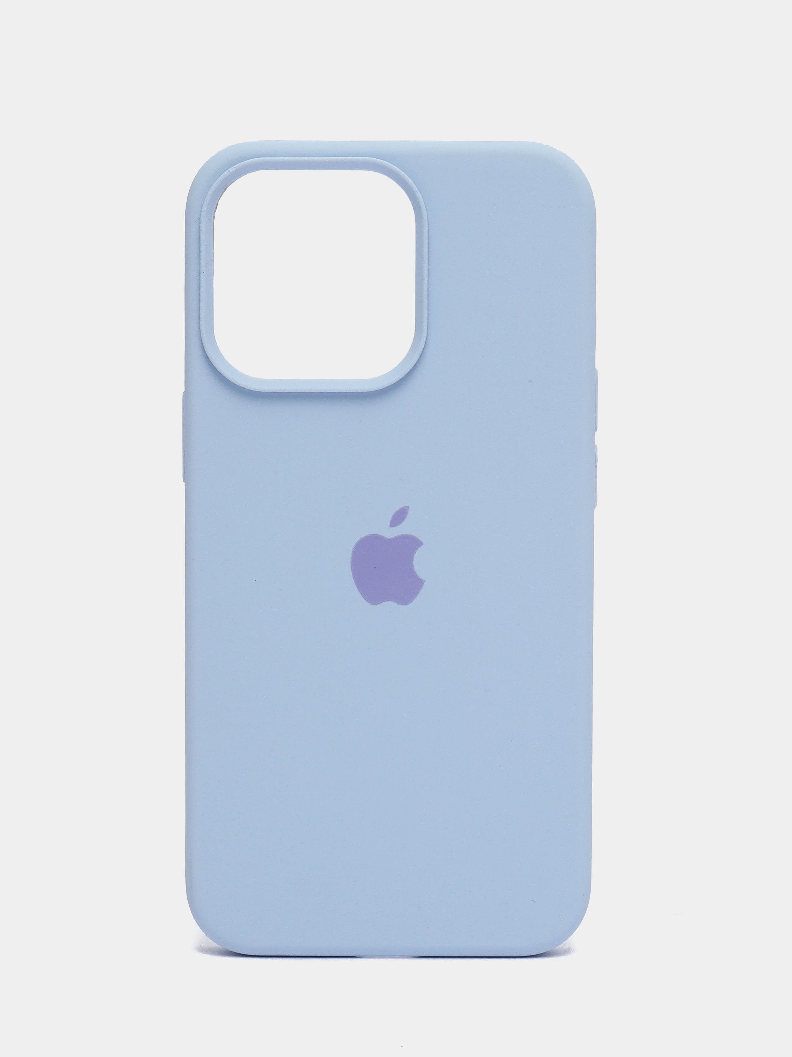 Небесно-голубой чехол Silicone Case для iPhone 13 Pro с закрытым низом