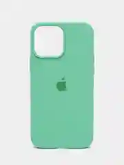 Лайм чехол Silicone Case для iPhone 13 Pro Max с закрытым низом