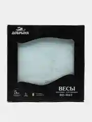 Весы кухонные Добрыня DO-3012, мрамор, круглые, до 5 кг