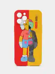 Желтый чехол Kaws для iPhone 12 Pro Max