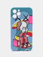 Синий чехол Kaws для iPhone 12 Pro Max