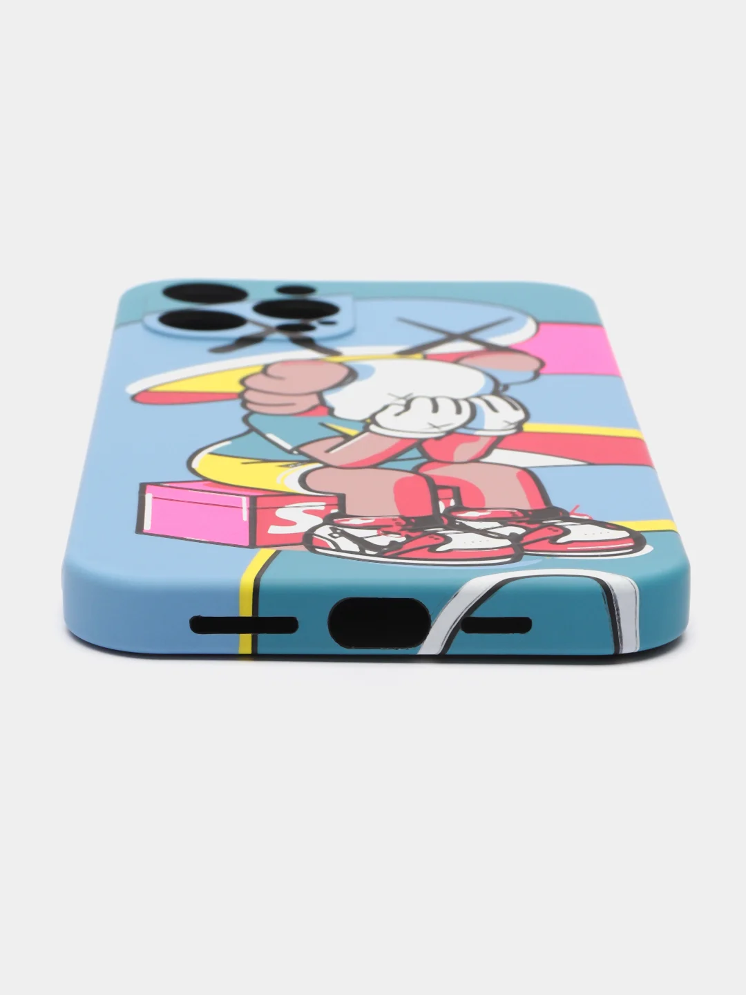 Синий чехол Kaws для iPhone 12 Pro Max
