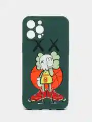 Зеленый чехол Kaws для iPhone 12 Pro Max