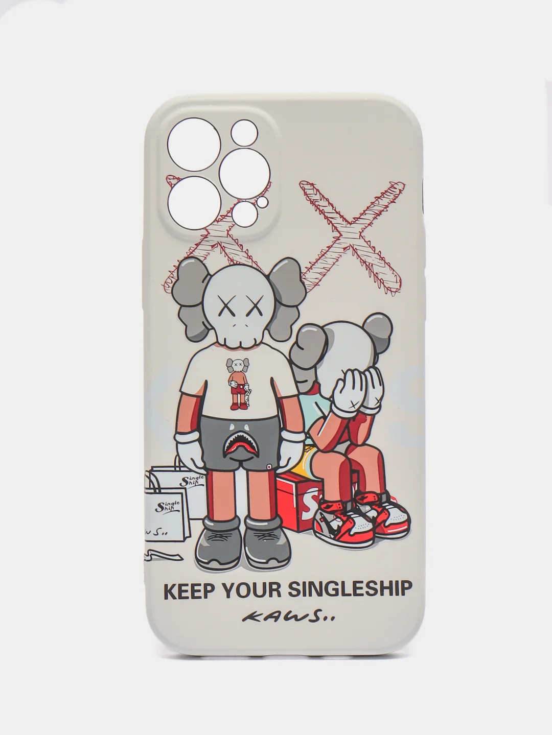 Слоновая кость чехол для iPhone 12 Pro KAWS