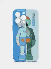 Голубой чехол Kaws для iPhone 13 Pro