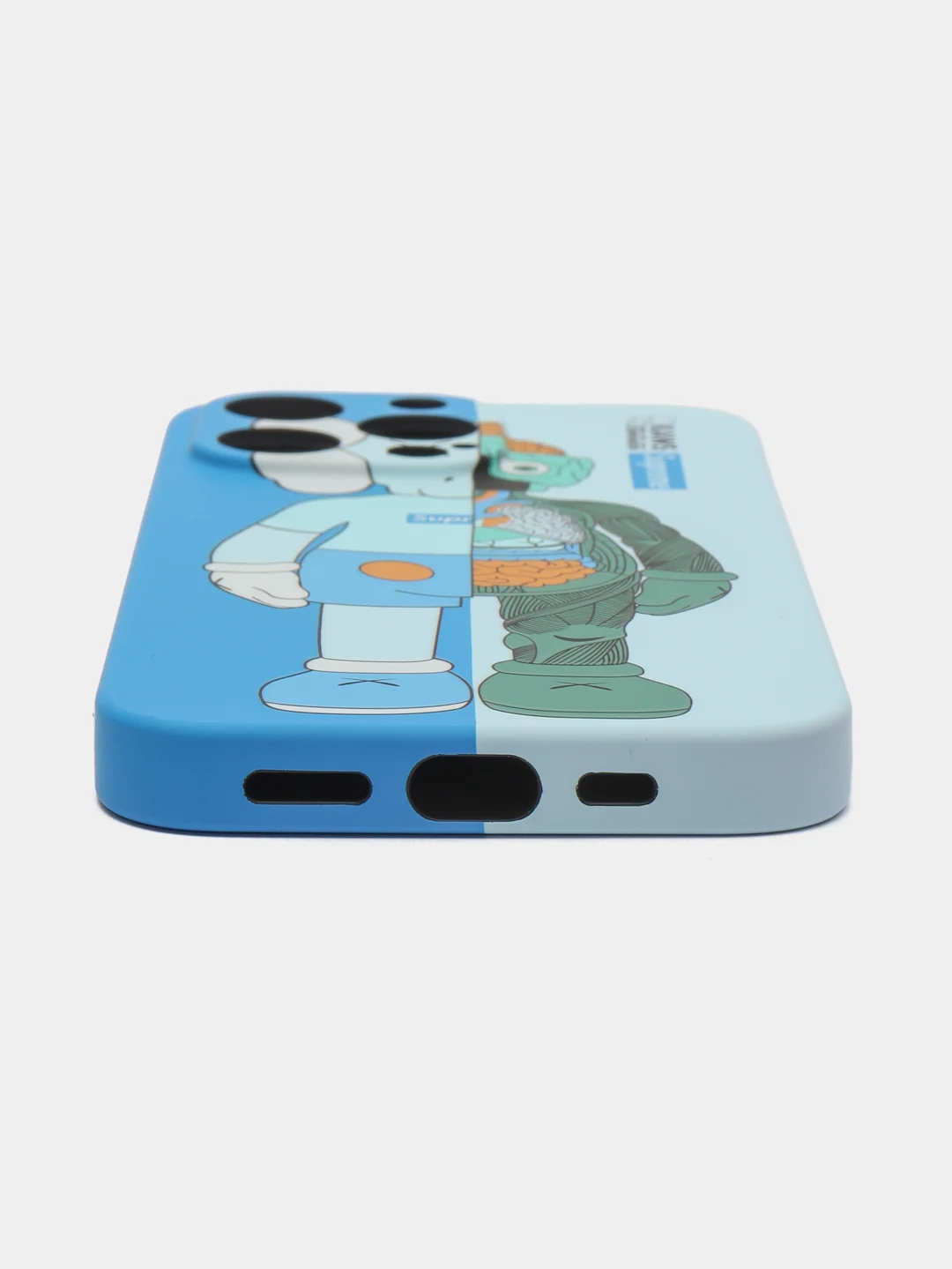 Голубой чехол Kaws для iPhone 13 Pro
