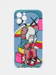 Синий чехол для iPhone 12 Pro KAWS