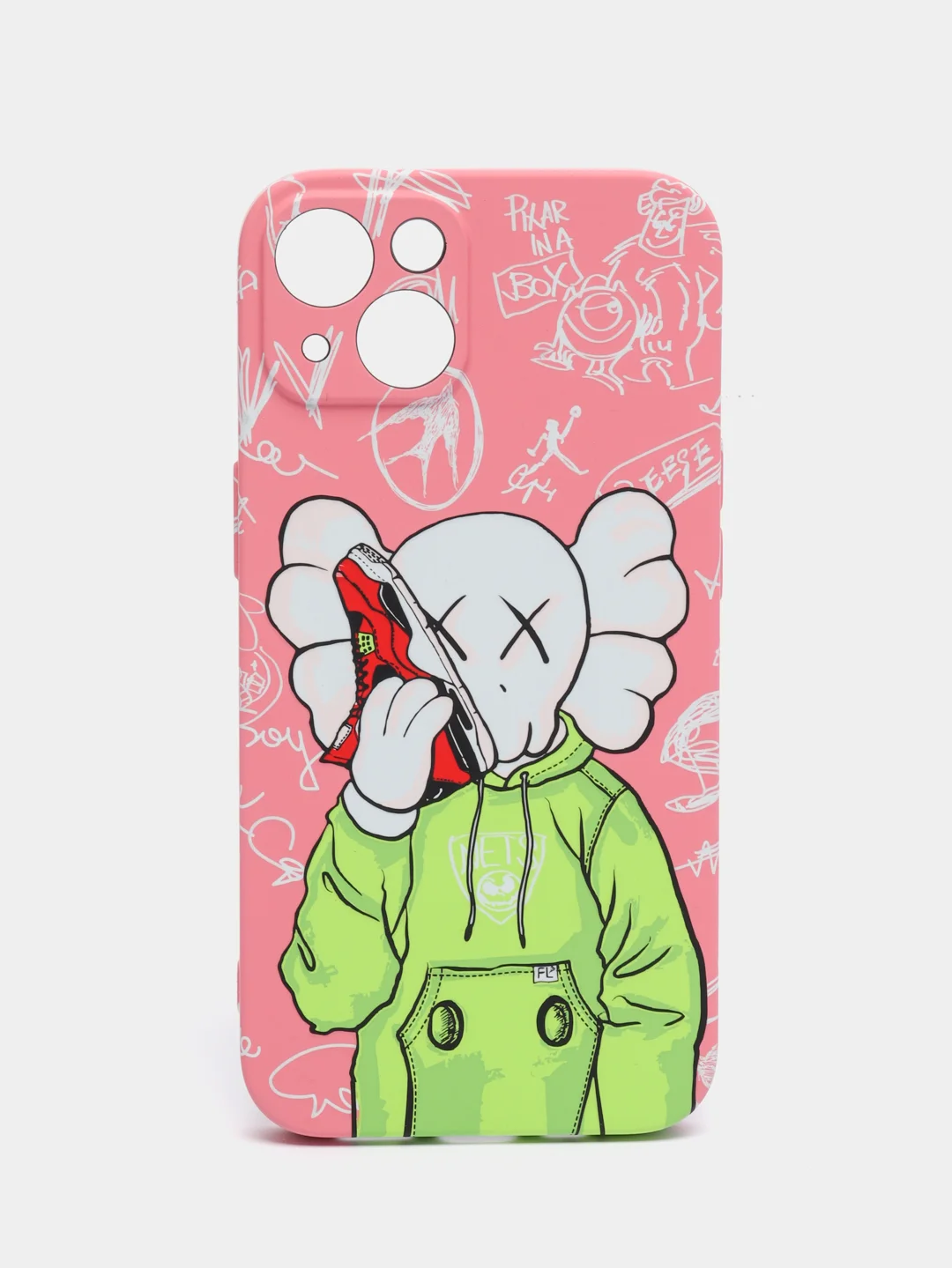 Коралловый меланж чехол KAWS для iPhone 13