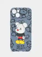 Небесно-голубой чехол KAWS для iPhone 13