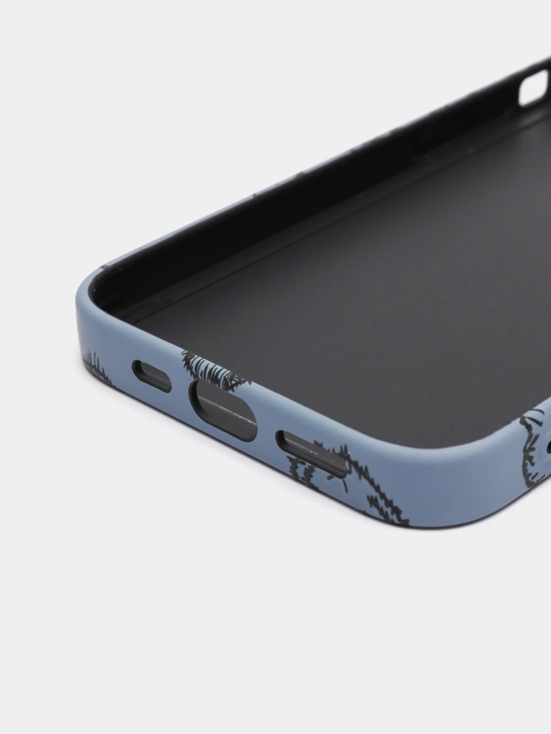 Небесно-голубой чехол KAWS для iPhone 13