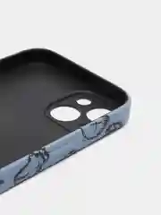 Небесно-голубой чехол KAWS для iPhone 13