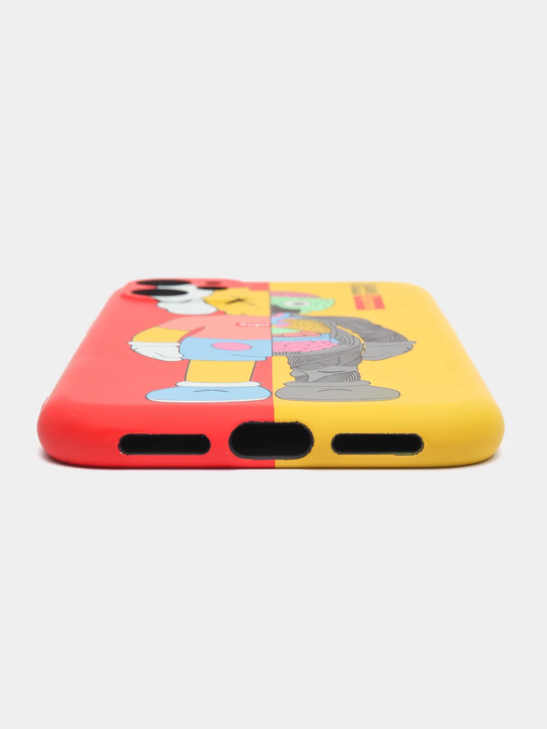 Желтый чехол для iPhone 11 KAWS