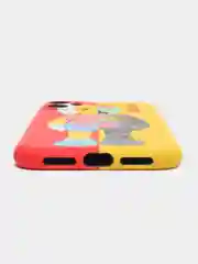 Желтый чехол для iPhone 11 KAWS