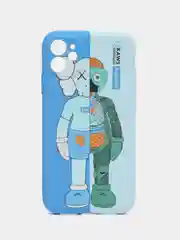 Голубой чехол для iPhone 11 KAWS