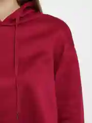 Бордовый джемпер с капюшоном, женский