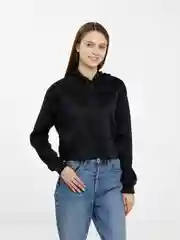 Черный джемпер с капюшоном, женский