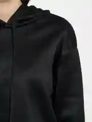 Черный джемпер с капюшоном, женский