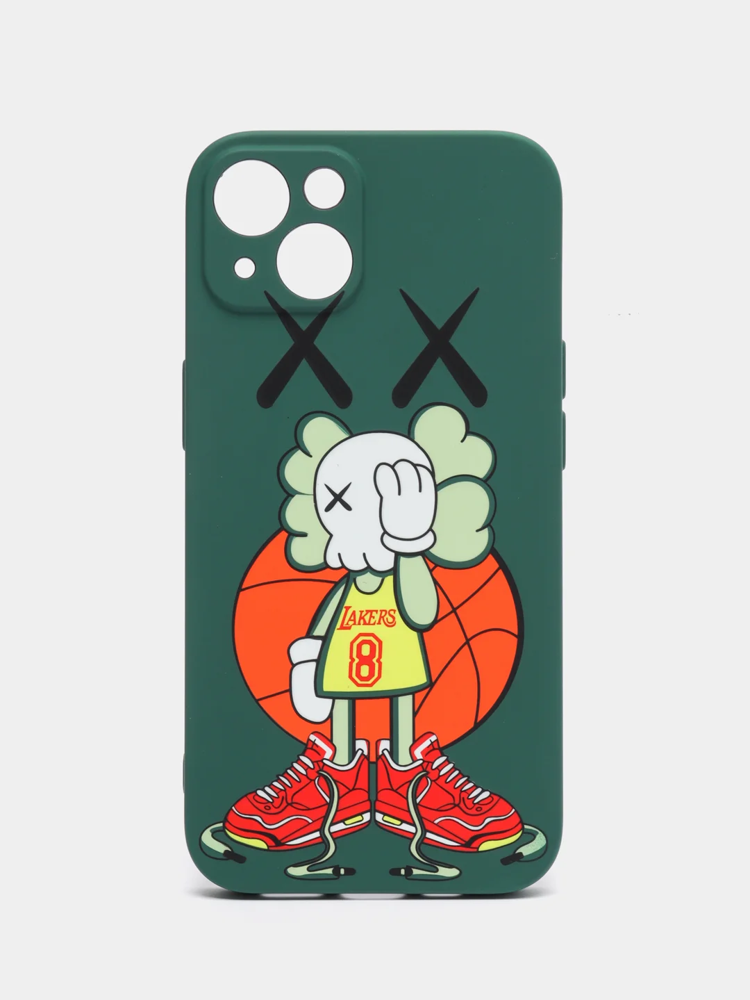 Зеленый чехол KAWS для iPhone 13