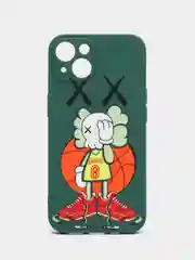 Зеленый чехол KAWS для iPhone 13