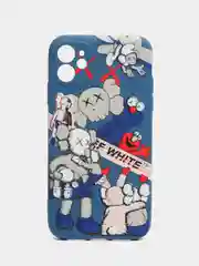 Синий меланж чехол для iPhone 11 KAWS