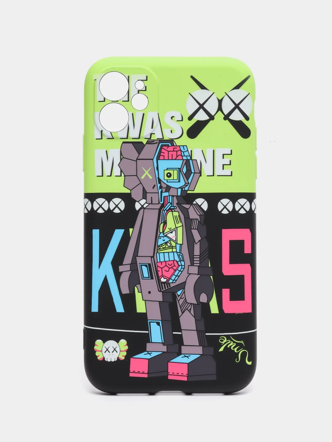 Лайм чехол для iPhone 11 KAWS