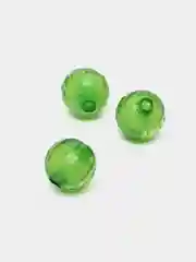 Зеленый бусины, круглые, акриловые, граненые, 50 штук