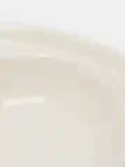 Блюдо фарфоровое с соусником White Label, d=25 см, цвет белый