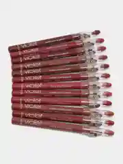 Карандаш-помада для губ Violet, матовый, с точилкой, набор из 12 штук