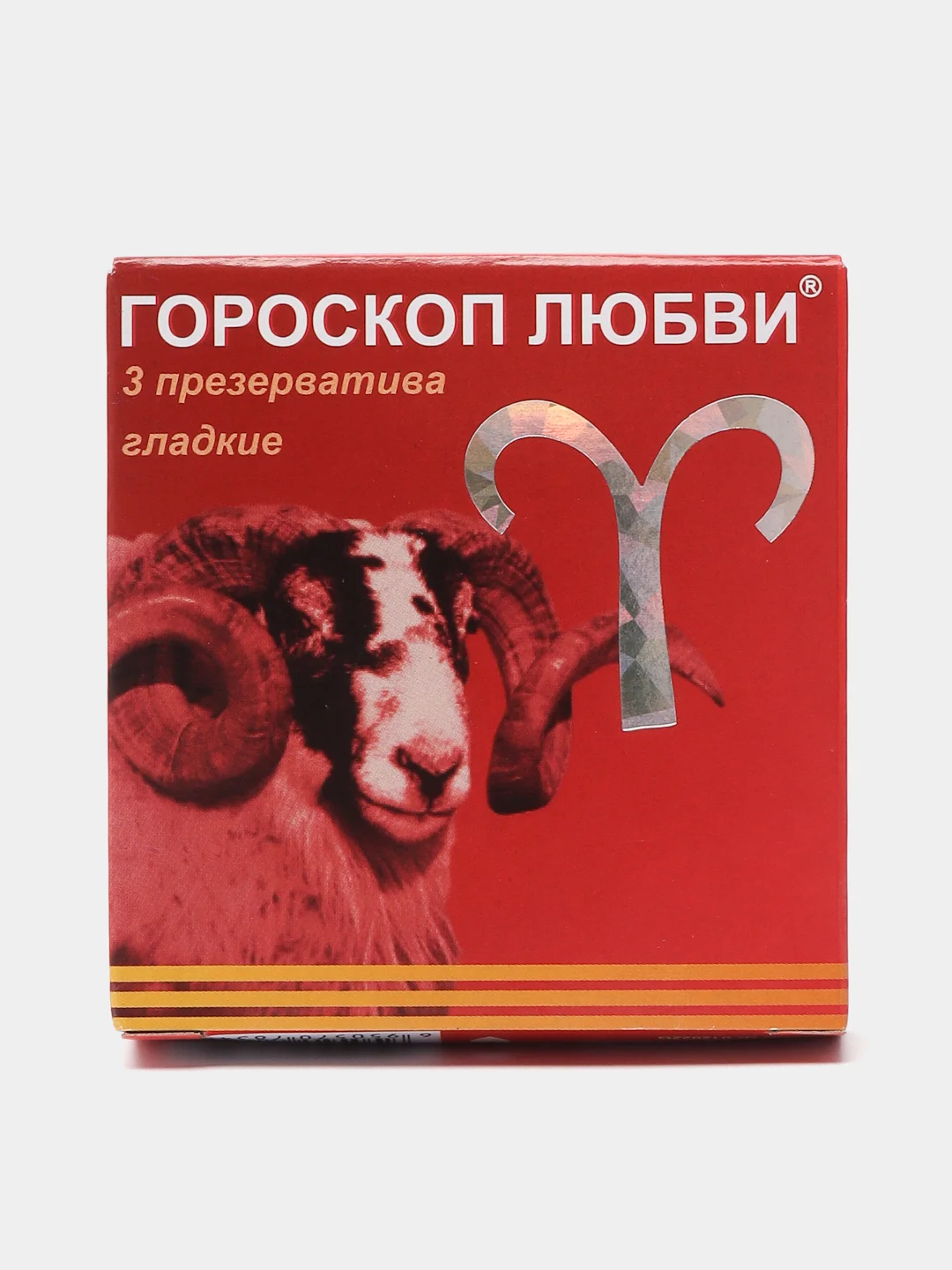 Красный презервативы "Гороскоп любви", 3 штуки