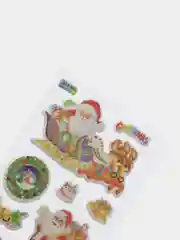 Зеленый наклейки новогодние объемные