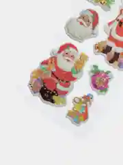 Зеленый наклейки новогодние объемные